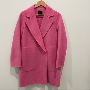 Theory pink Boy Coat pea coat